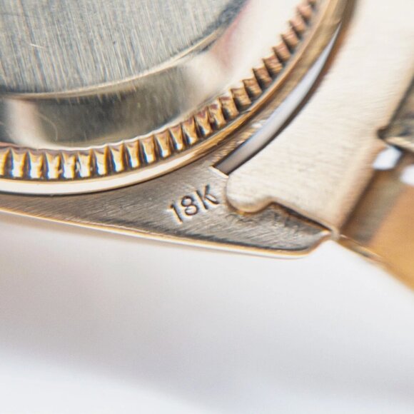 Stunning Rolex 18k Stamped Diamond Dial Watch